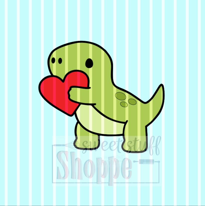 Cute Valentine Dino STL File