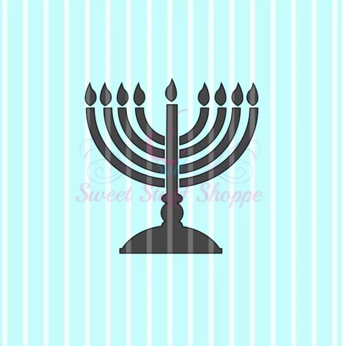 MENORAH, Cookie Silk Screen, Silk Screen Cookie Stencil, Mesh Stencil, Cookie Stencil, Custom Silk Screen