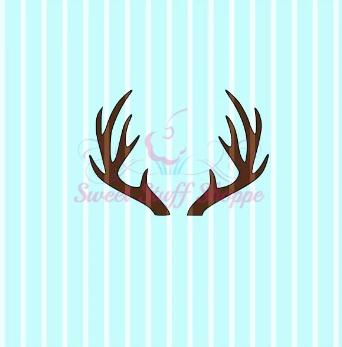 ANTLERS, Cookie Silk Screen, Silk Screen Cookie Stencil, Mesh Stencil, Cookie Stencil, Custom Silk Screen