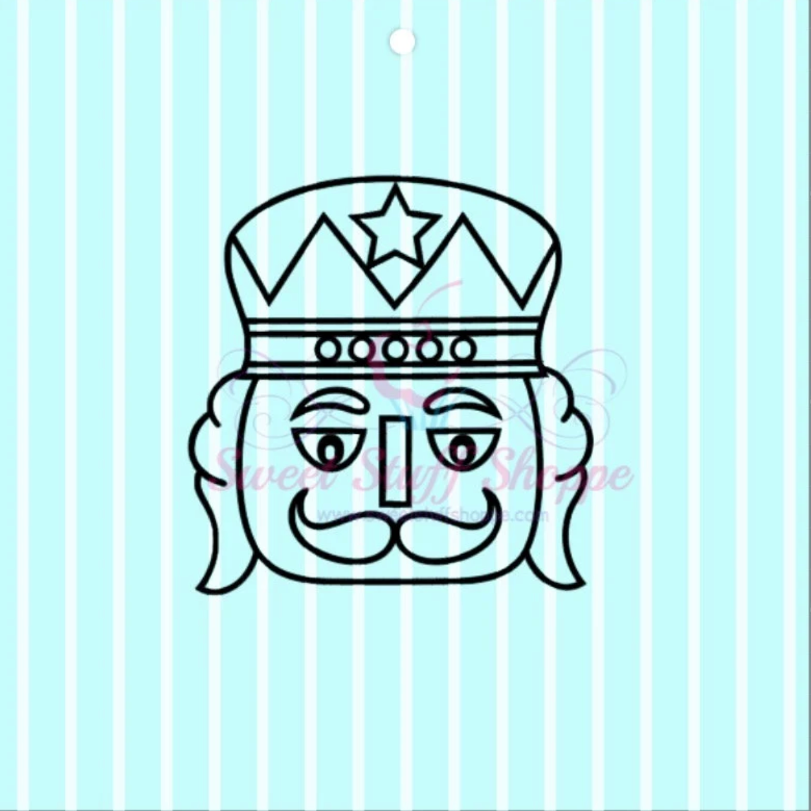 CUTE NUTCRACKER PYO Silk Screen, Cookie Silk Screen, Silk Screen Cookie Stencil, Mesh Stencil, Cookie Stencil, Custom Silk Screen