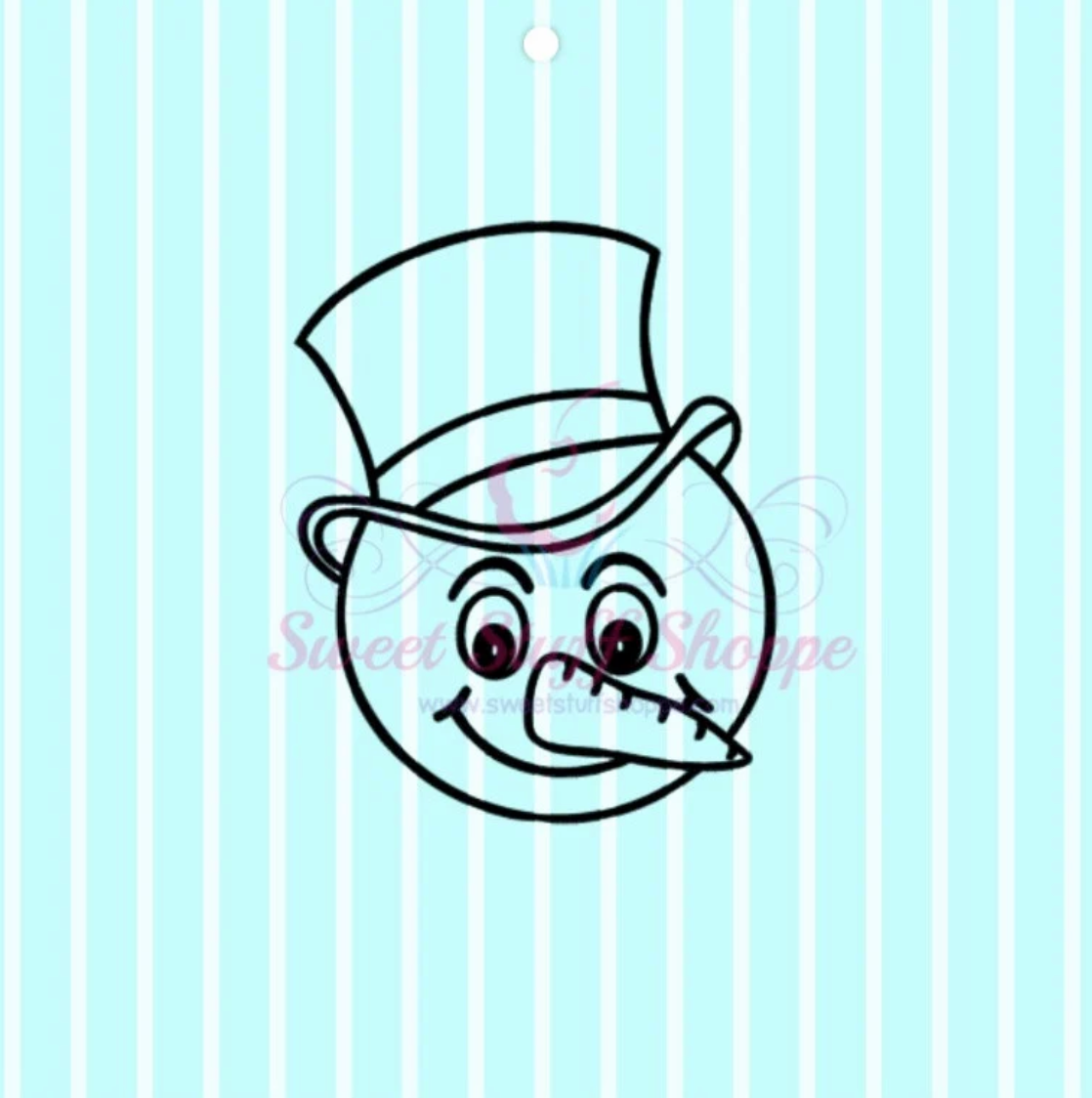 CUTE SNOWMAN PYO Silk Screen, Cookie Silk Screen, Silk Screen Cookie Stencil, Mesh Stencil, Cookie Stencil, Custom Silk Screen