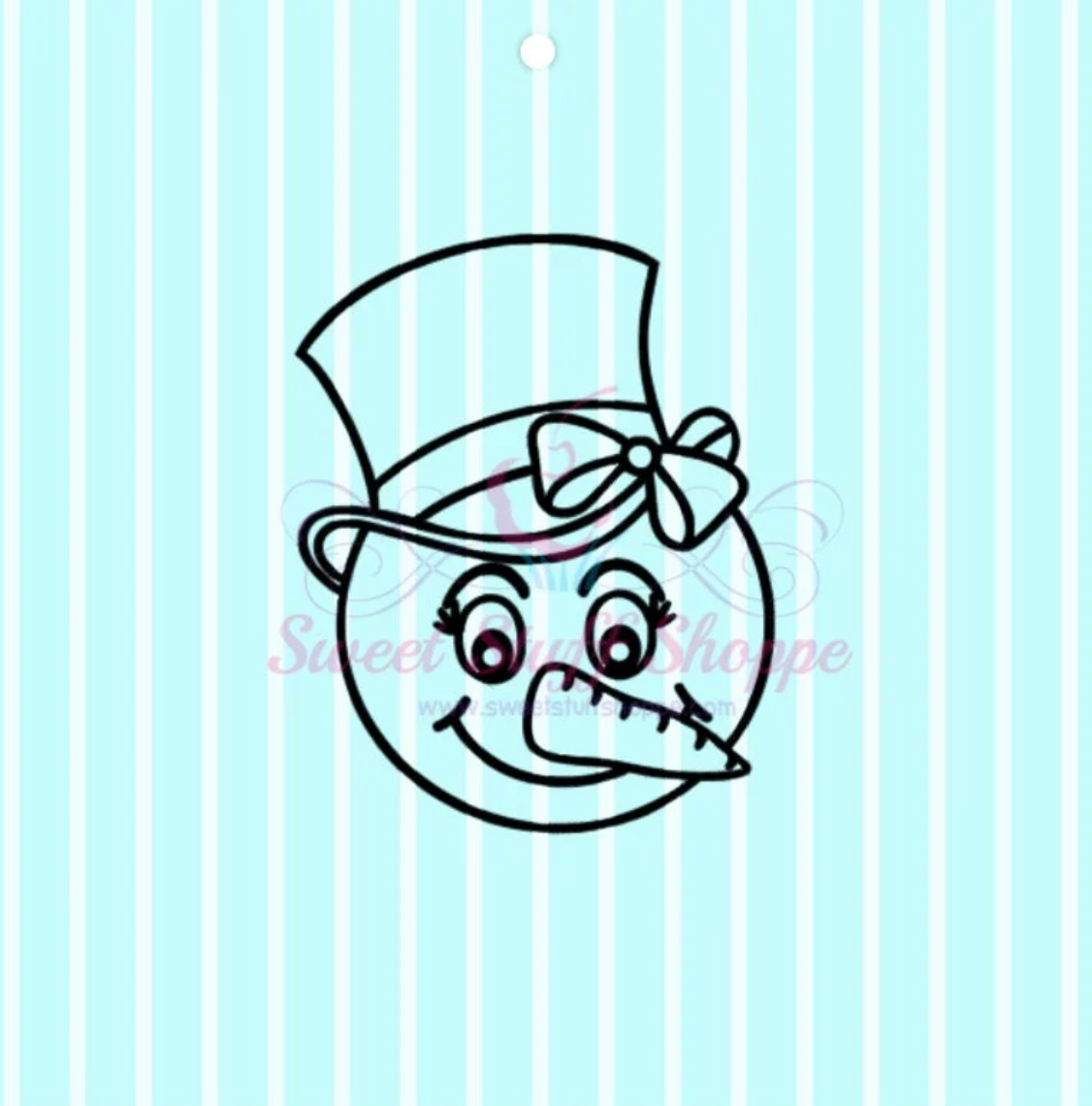 CUTE SNOWMAN PYO Silk Screen, Cookie Silk Screen, Silk Screen Cookie Stencil, Mesh Stencil, Cookie Stencil, Custom Silk Screen