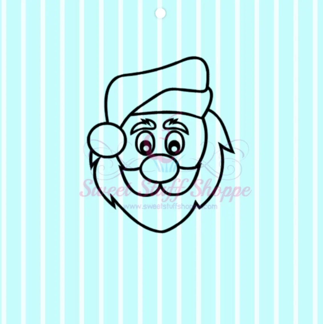 CUTE SANTA PYO Silk Screen, Cookie Silk Screen, Silk Screen Cookie Stencil, Mesh Stencil, Cookie Stencil, Custom Silk Screen