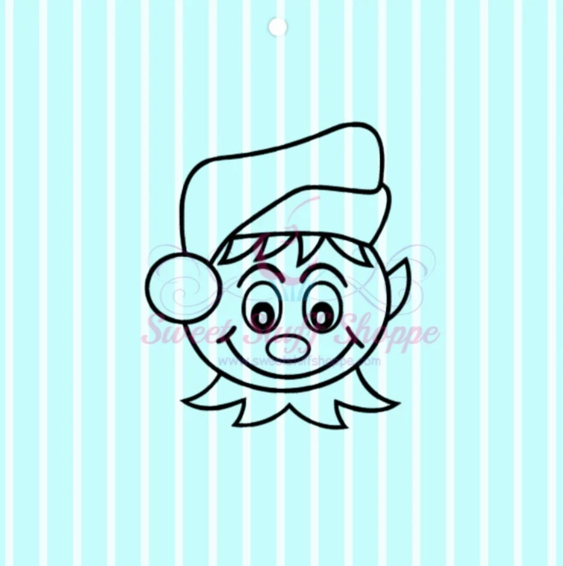 SANTA'S HELPER PYO Silk Screen, Cookie Silk Screen, Silk Screen Cookie Stencil, Mesh Stencil, Cookie Stencil, Custom Silk Screen