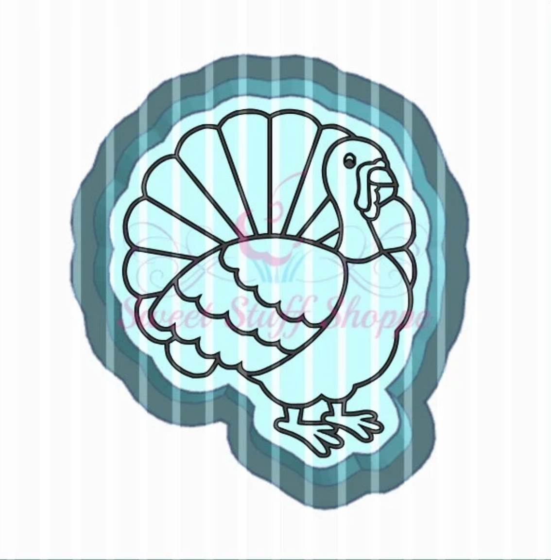 TURKEY PYO, Silk Screen, Cookie Silk Screen, Custom Cookie Silk Screen, Silk Screen Cookie Stencil, Mesh Stencil, Cookie Stencil