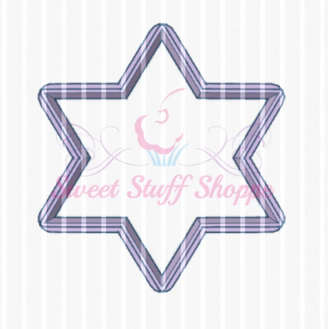 STAR OF DAVID - Cookie Silk Screen, Silk Screen Cookie Stencil, Mesh Stencil, Cookie Stencil, Custom Silk Screen