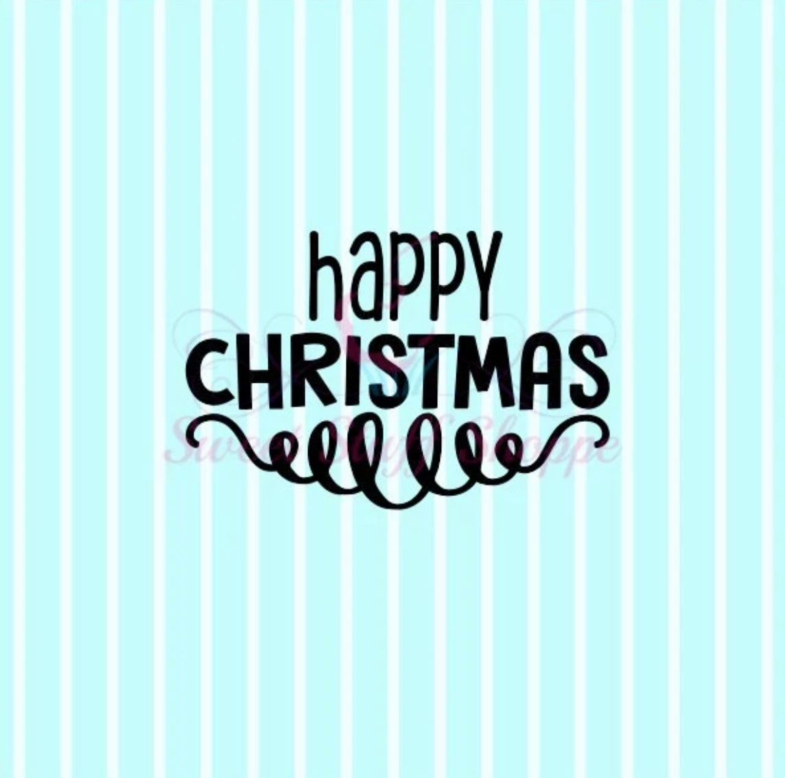 HAPPY CHRISTMAS - Cookie Silk Screen, Silk Screen Cookie Stencil, Mesh Stencil, Cookie Stencil, Custom Silk Screen