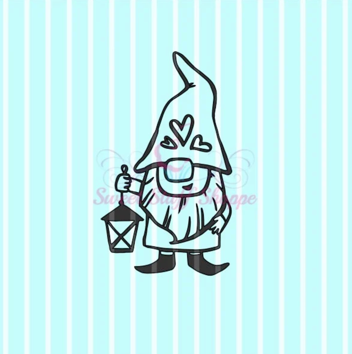 CHRISTMAS GNOME PYO Silk Screen, Cookie Silk Screen, Silk Screen Cookie Stencil, Mesh Stencil, Cookie Stencil, Custom Silk Screen