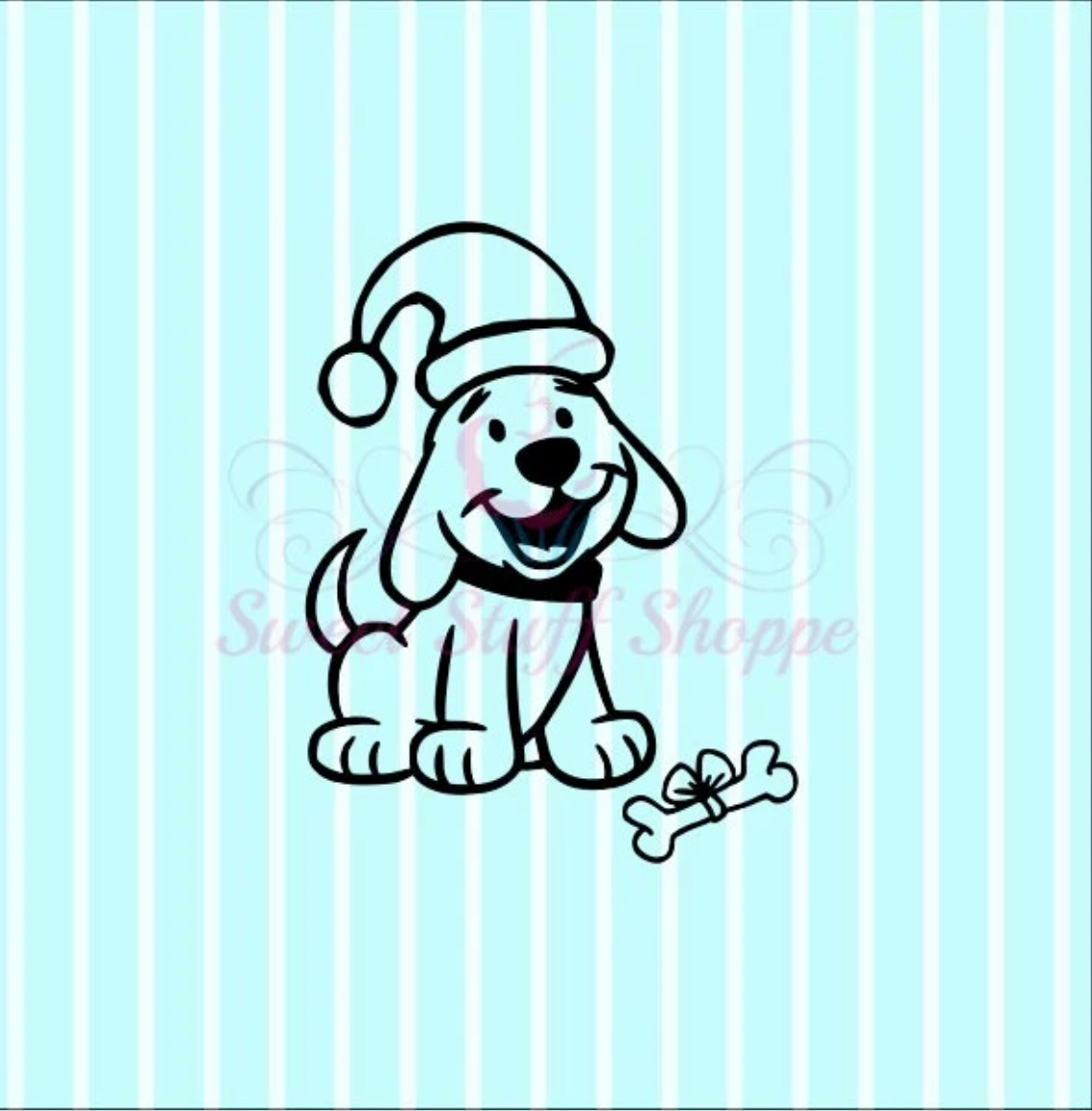 CHRISTMAS PUPPY PYO Silk Screen, Cookie Silk Screen, Silk Screen Cookie Stencil, Mesh Stencil, Cookie Stencil, Custom Silk Screen