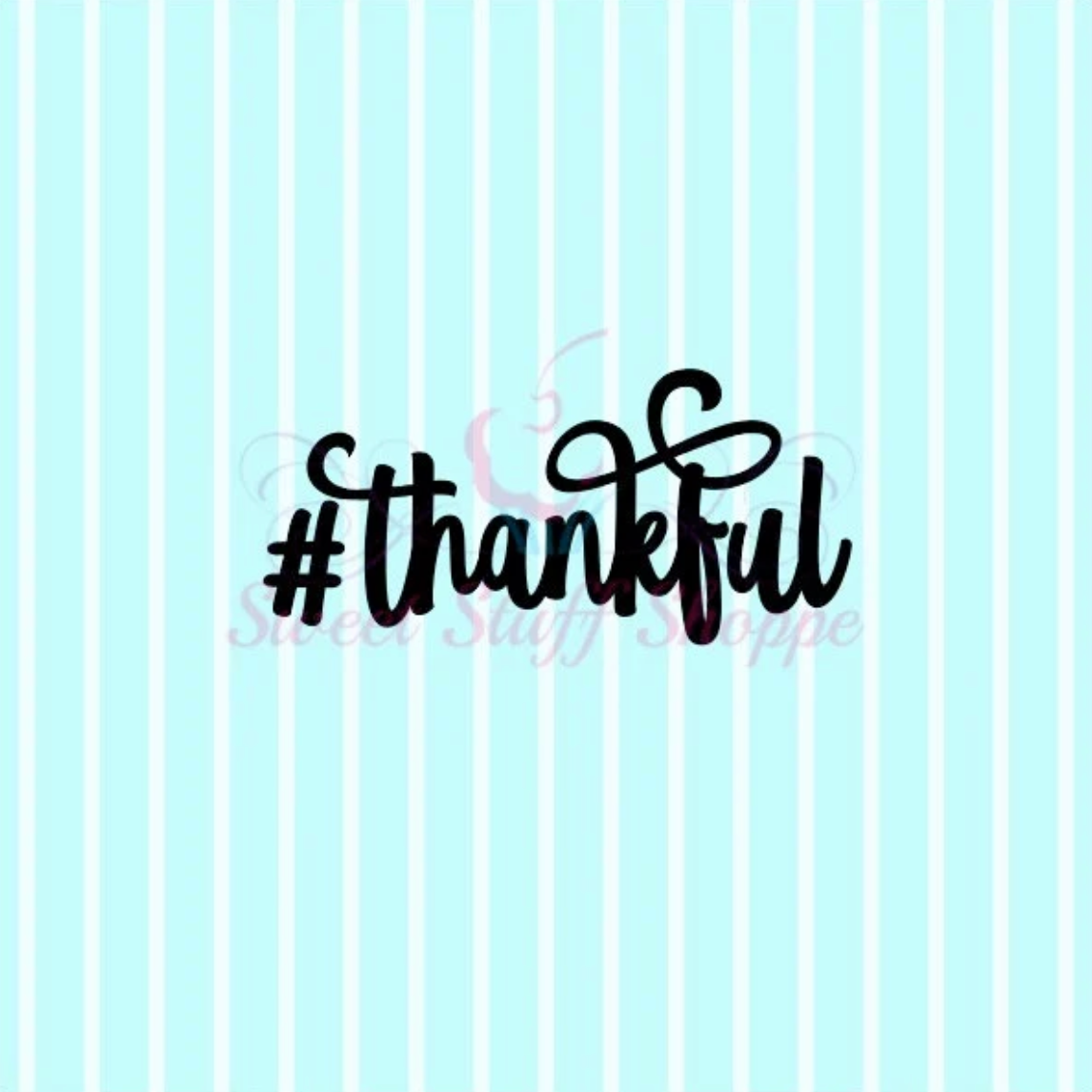 THANKFUL SILK SCREEN - Cookie Silk Screen, Silk Screen Cookie Stencil, Mesh Stencil, Cookie Stencil, Custom Silk Screen
