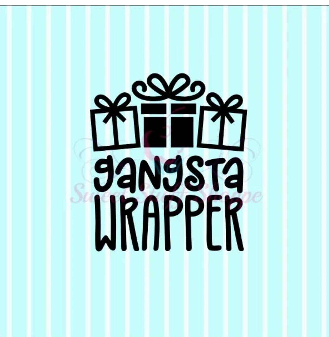 GANGSTA WRAPPER - Cookie Silk Screen, Silk Screen Cookie Stencil, Mesh Stencil, Cookie Stencil, Custom Silk Screen