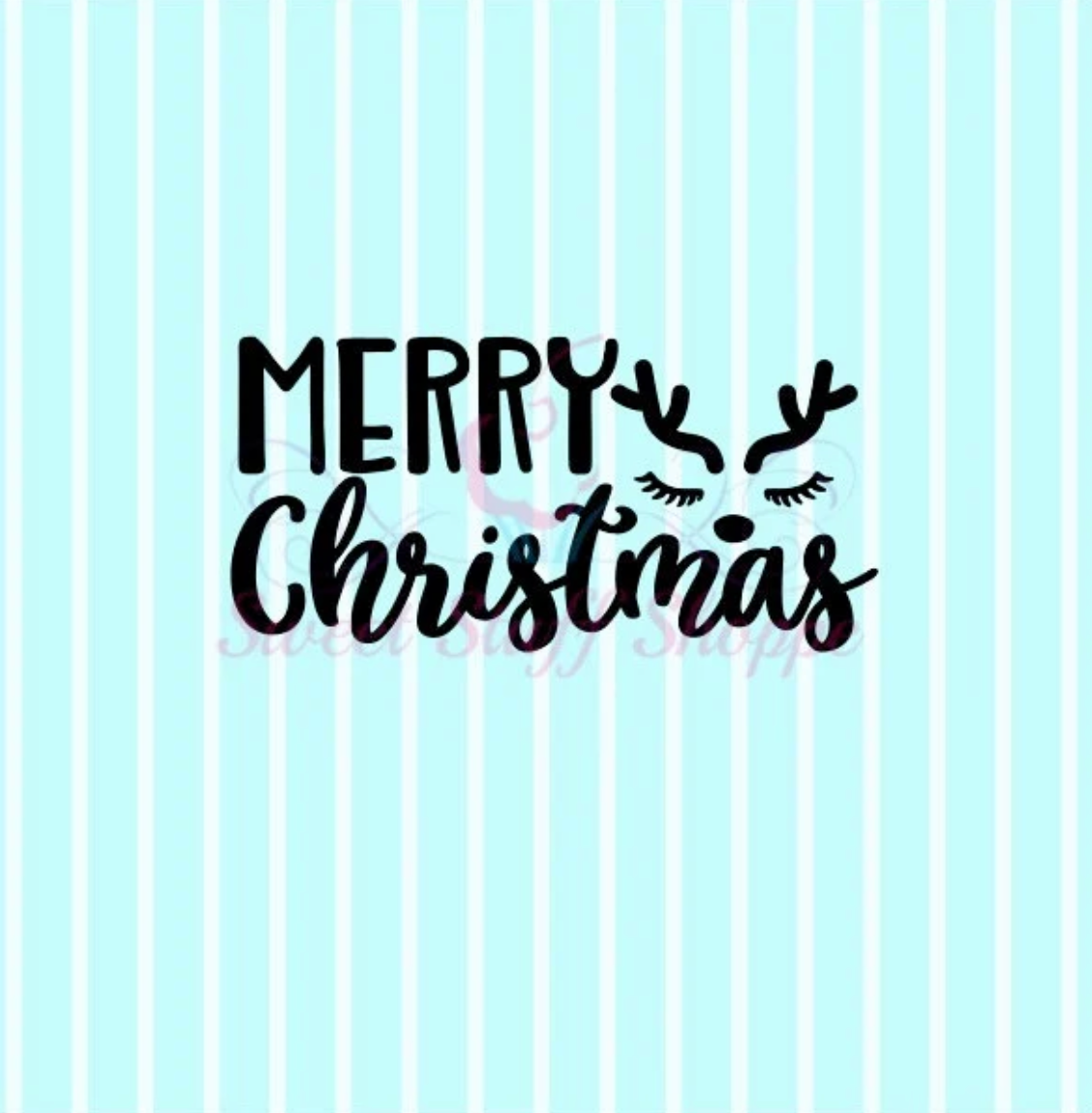 MERRY CHRISTMAS - Cookie Silk Screen, Silk Screen Cookie Stencil, Mesh Stencil, Cookie Stencil, Custom Silk Screen