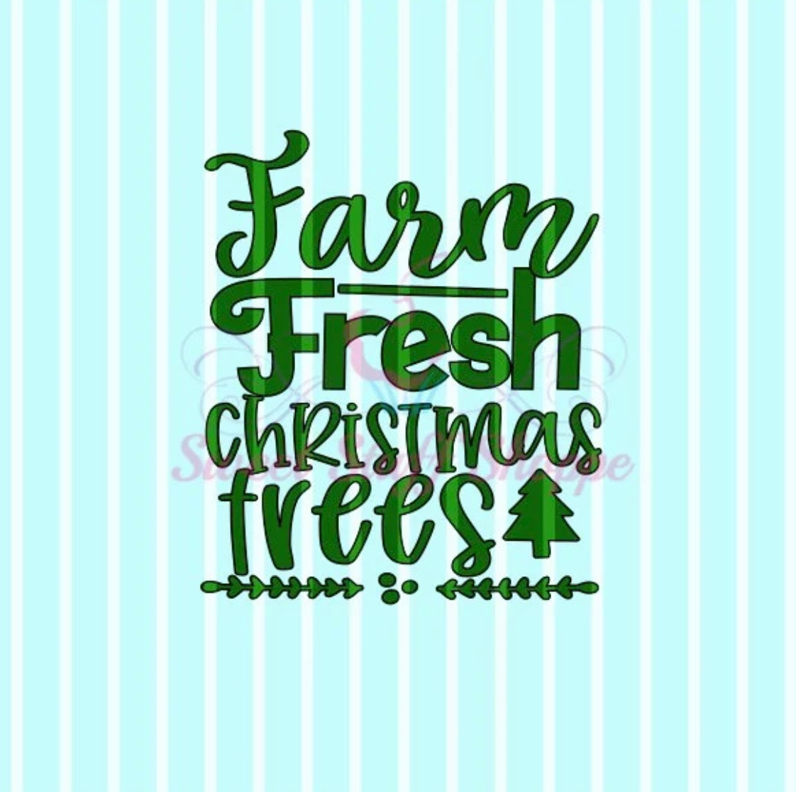 FARM FRESH CHRISTMAS Trees- Silk Screen, Cookie Silk Screen, Silk Screen Cookie Stencil, Cookie Stencil, Custom Silk Screen