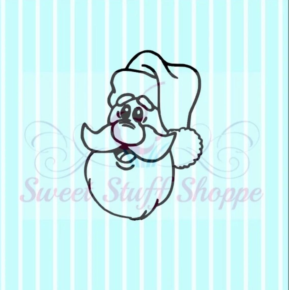 SANTA PYO, Cookie Silk Screen, Custom Cookie Silk Screen, Mesh Stencil, Cookie Stencil, Custom Silk Screen