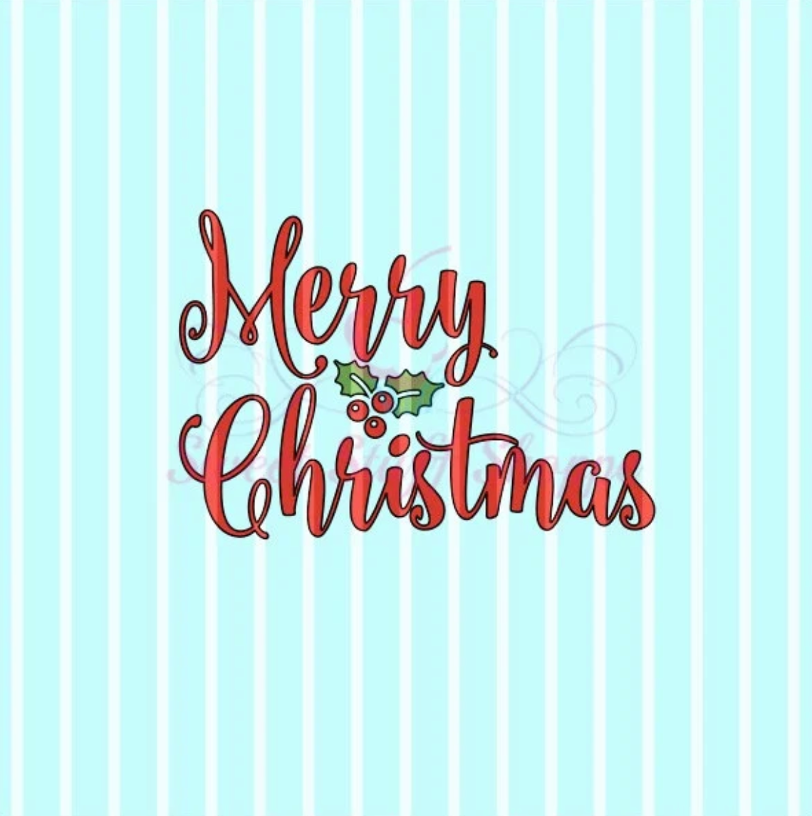 MERRY CHRISTMAS - Cookie Silk Screen, Silk Screen Cookie Stencil, Mesh Stencil, Cookie Stencil, Custom Silk Screen