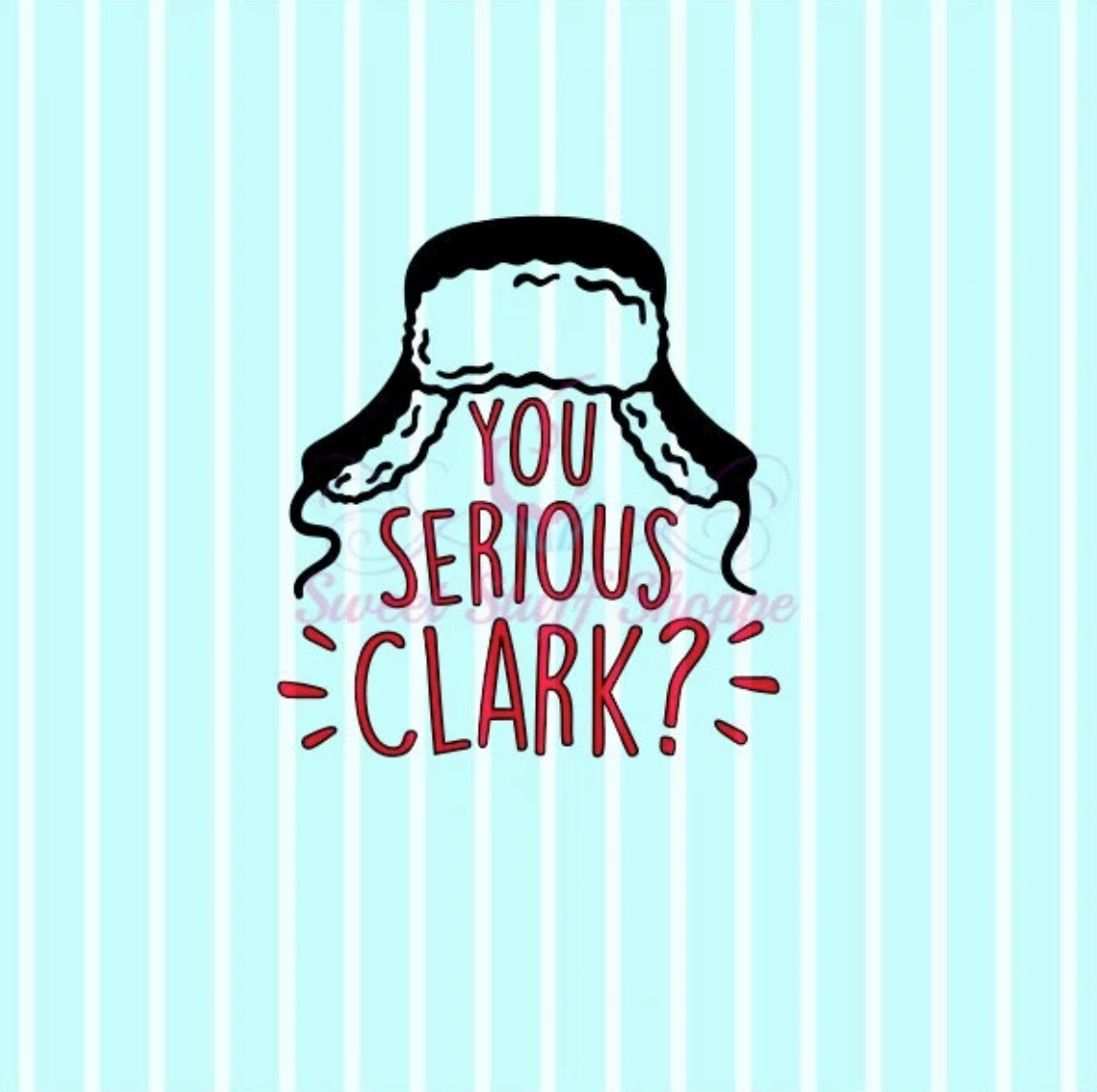 YOU SERIOUS CLARK - Silk Screen, Cookie Silk Screen, Silk Screen Cookie Stencil, Mesh Stencil, Cookie Stencil, Custom Silk Screen