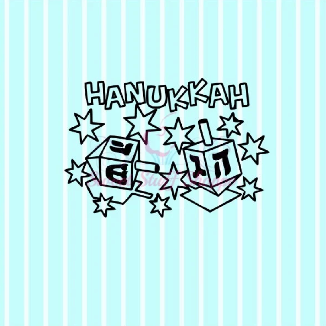 HAPPY HANUKKAH PYO , Silk Screen, Cookie Silk Screen, Custom Cookie Silk Screen, Mesh Stencil, Cookie Stencil