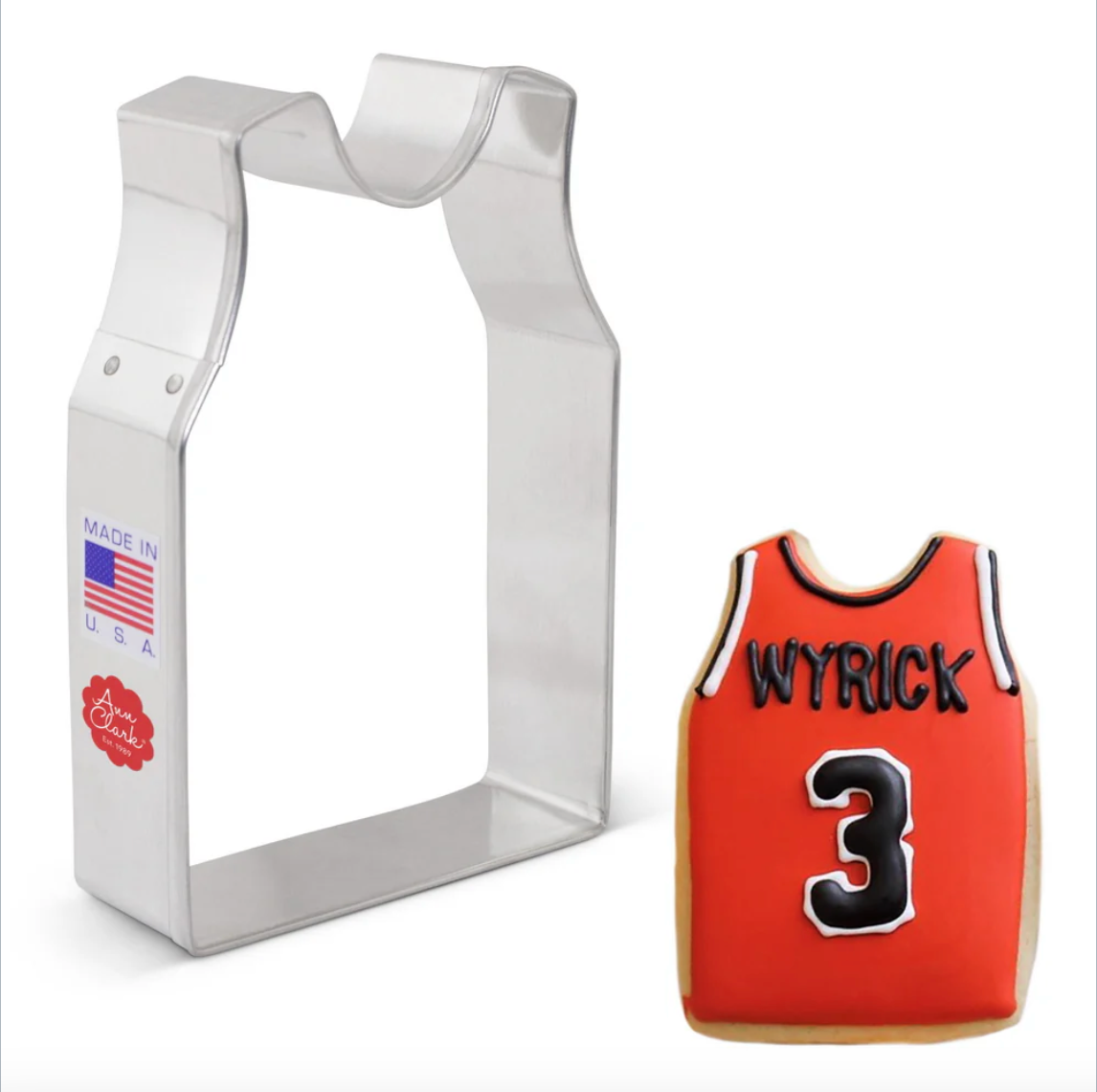 BASKETBALL JERSEY Cookie Cutter, Ann Clark Cookie Cutter, Ann Clark Collection