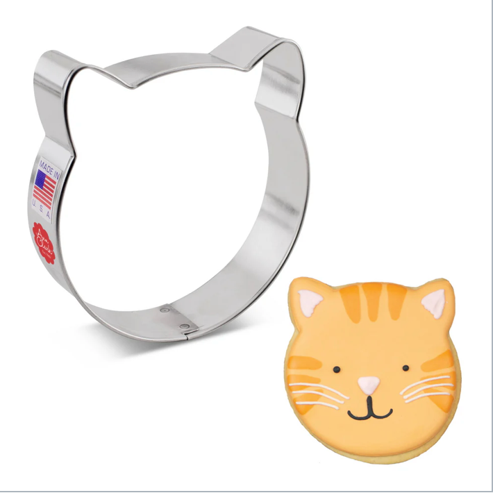 CAT FACE Cookie Cutter Ann Clark Cookie Cutter, Ann Clark Collection
