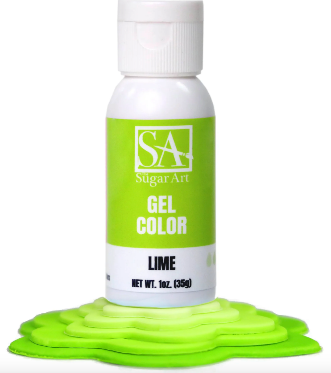 SUGAR ART - Gel Color - Lime - 1 Ounce Bottle