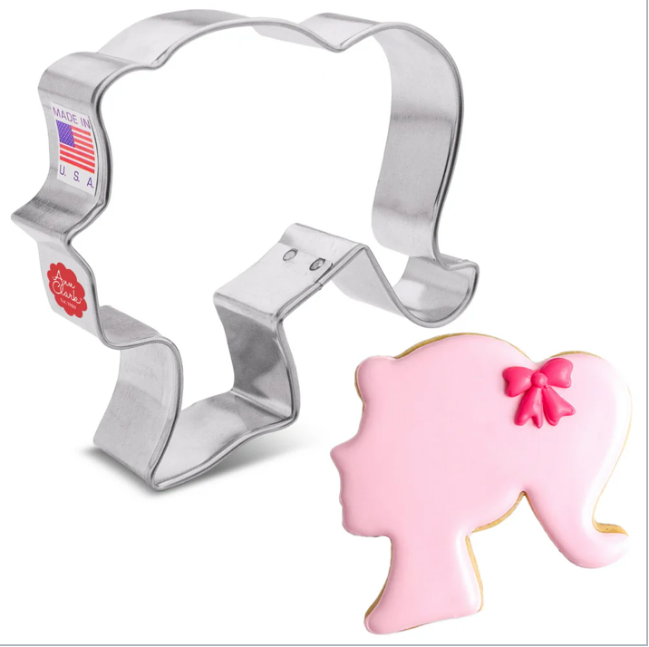 DOLL HEAD Cookie Cutter, Ann Clark Cookie Cutter, Ann Clark Collection