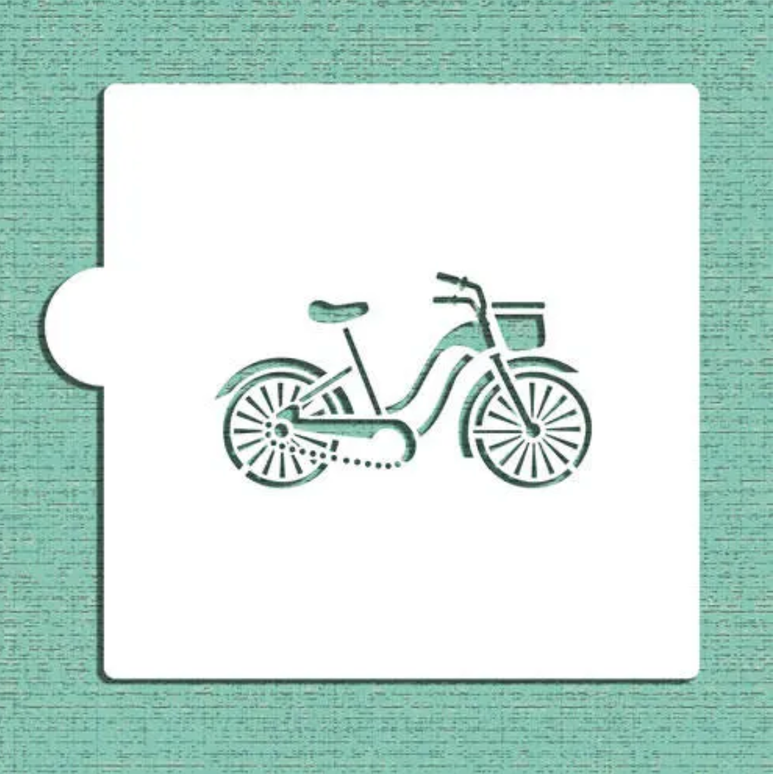 BICYCLE Cookie Stencil "Designer Stencils" 5" x 5"