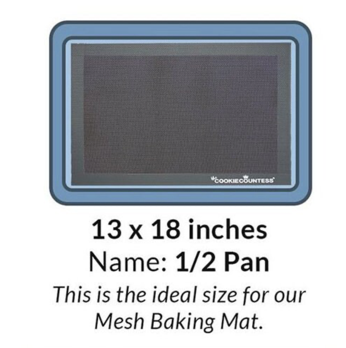 COOKIE COUNTESS Mesh Non-Stick Baking Mat 11.5" x 16.5"