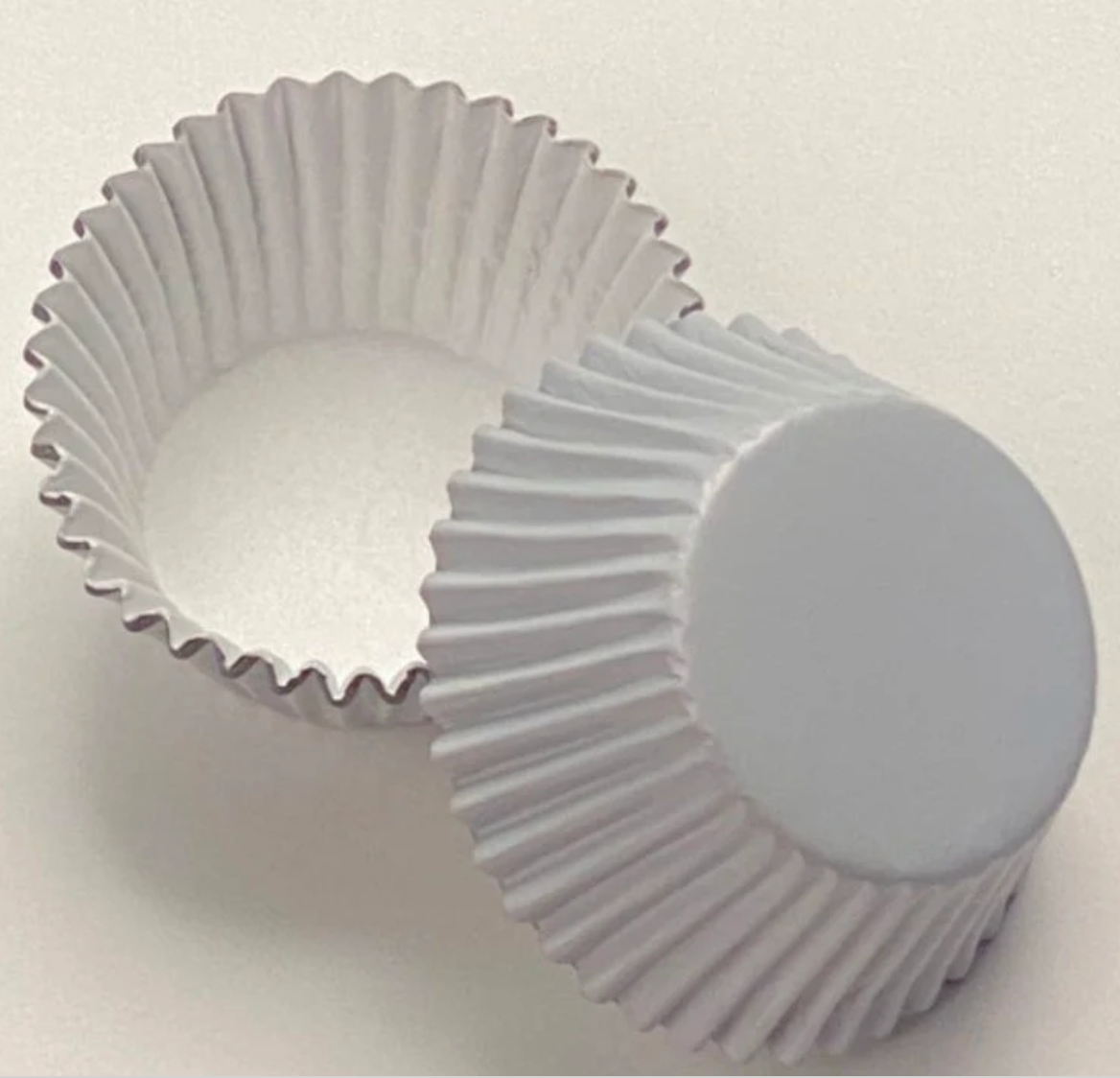 WHITE JUMBO Foil Cupcake Liners, Cupcake Liners, 30 Pieces