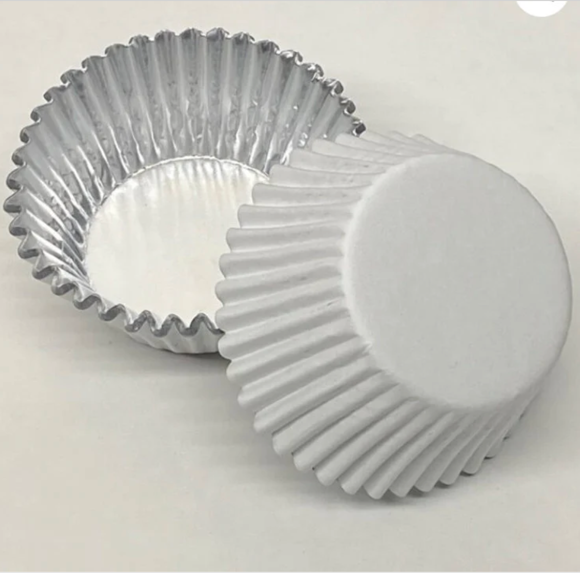 BRITE WHITE FOIL Cupcake Liners