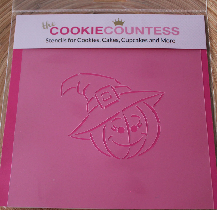 PUMPKIN WITCH PYO Cookie Countess, Cookie Stencil/Cupcake Stencil