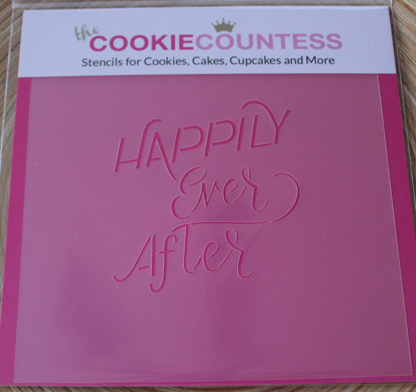 HAPPILY EVER AFTER Cookie Countess, Cookie Stencil/Cupcake Stencil