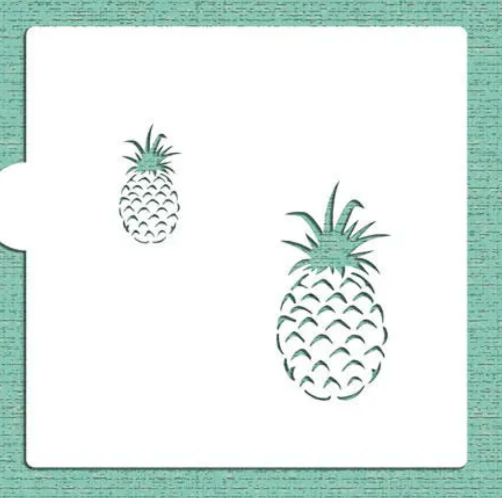 PINEAPPLE Cookie Stencil "Designer Stencils" 5" x 5"