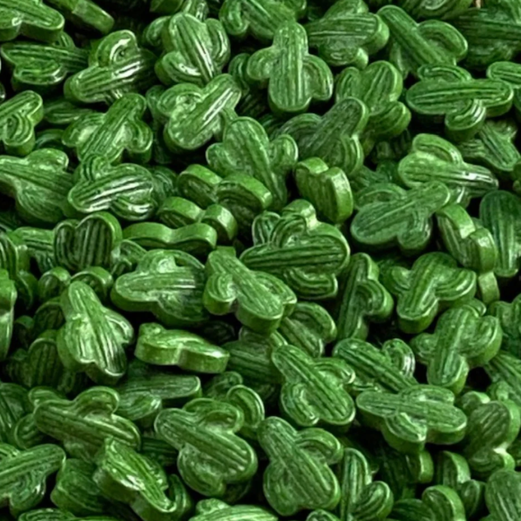 CACTUS SPRINKLES , Green Sprinkles, 4 Ounces or 2 Ounces, Sprinkles
