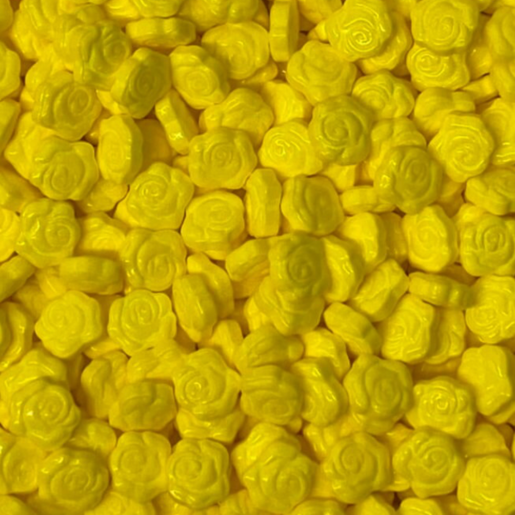 ROSE SPRINKLES, Red, Yellow, Black, Purple, Sprinkles, 2 or 4 Ounces, Thick Sprinkles
