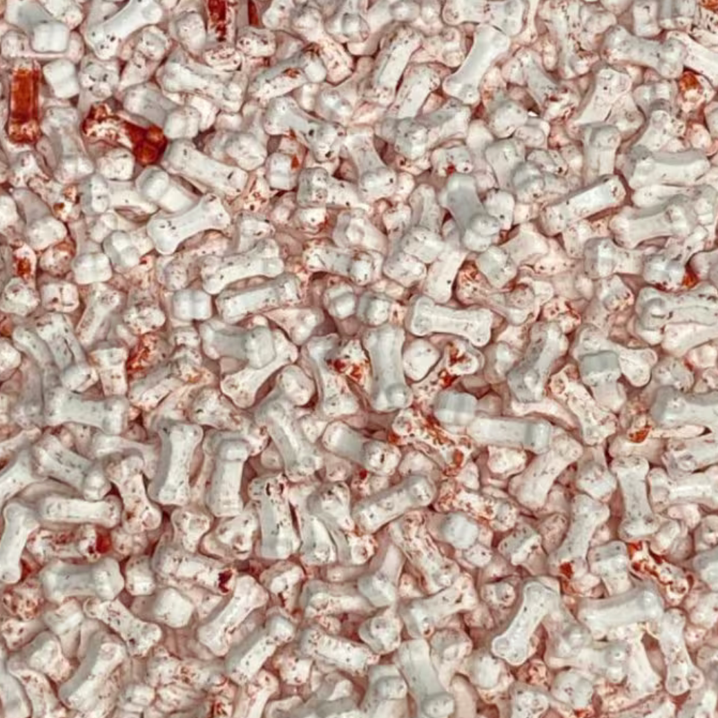 BLOODY BONES SPRINKLES , White, 4 Ounces Or 2 Ounces, Sprinkles