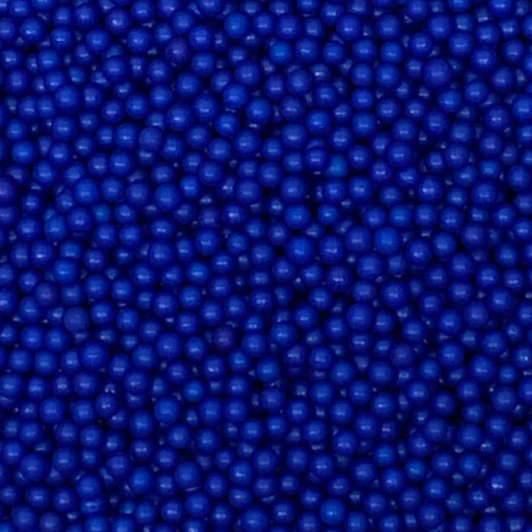 ROYAL NAVY Candy Beads, Sprinkles , NAVY, 2 Ounces or 4 Ounces, Candy Pearls, 4MM
