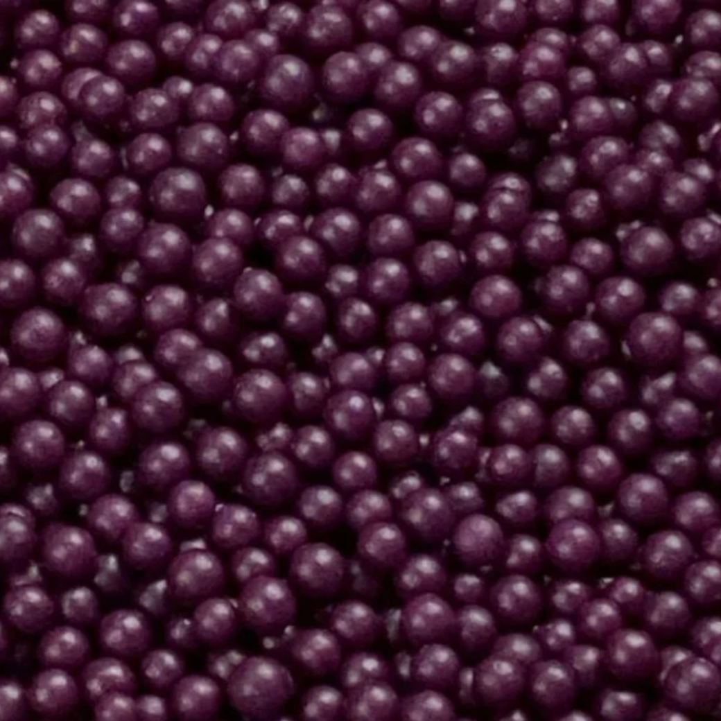PURPLE/PLUM Candy Beads, Sprinkles, 2 or 4 Ounces, Candy Pearls. 4MM