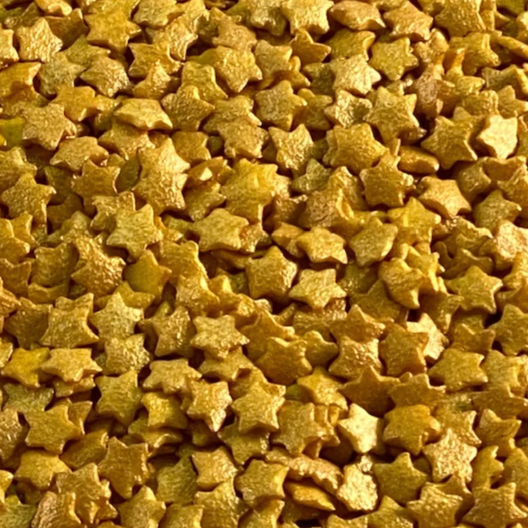GOLD SHIMMER STARS Sprinkles, Sweet Stuff Shoppe, Edible Sprinkles