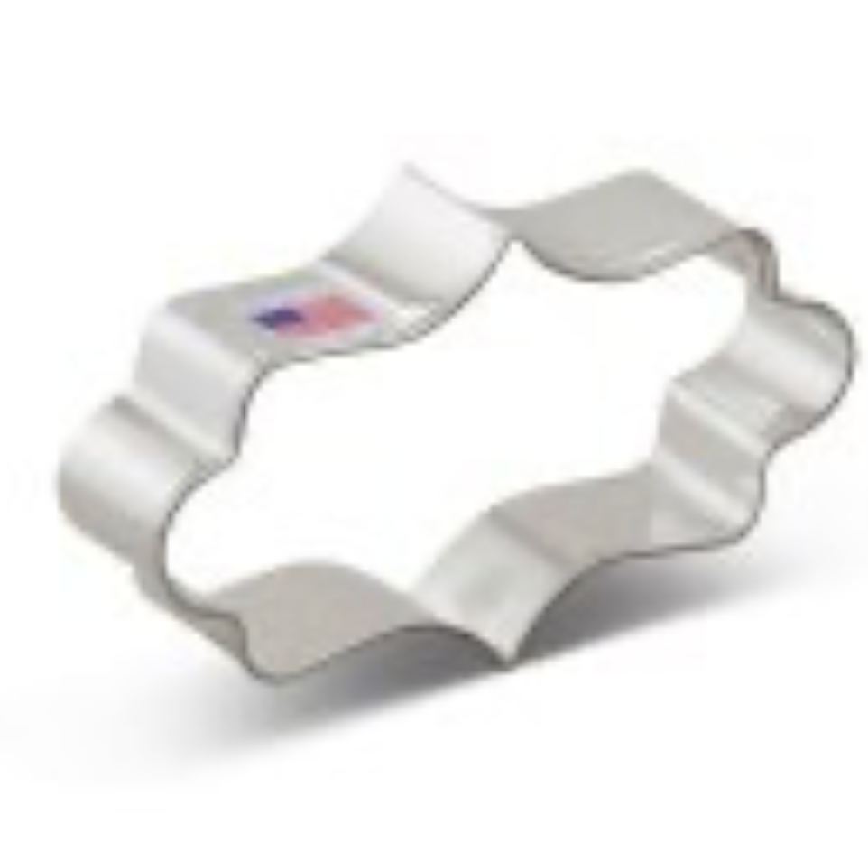 PLAQUE LONG Cookie Cutter Ann Clark Cookie Cutter, Ann Clark Collection