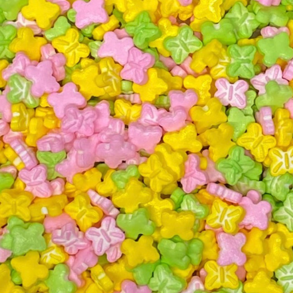 BRIGHT BUTTERFLY SPRINKLES, Multi Color Sprinkles, 2 Ounce or 4 Ounce