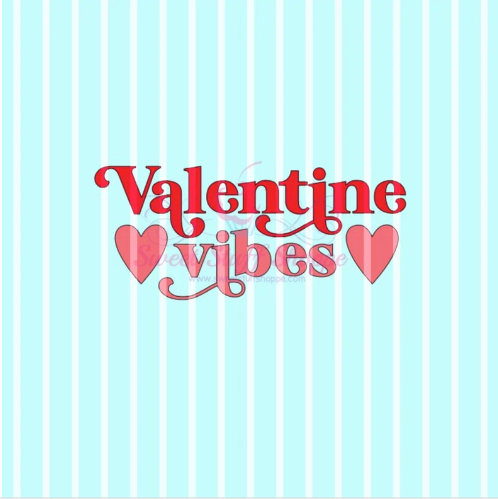 VALENTINE VIBES, Cookie Silk Screen, Silk Screen Cookie Stencil, Mesh Stencil, Cookie Stencil, Custom Silk Screen