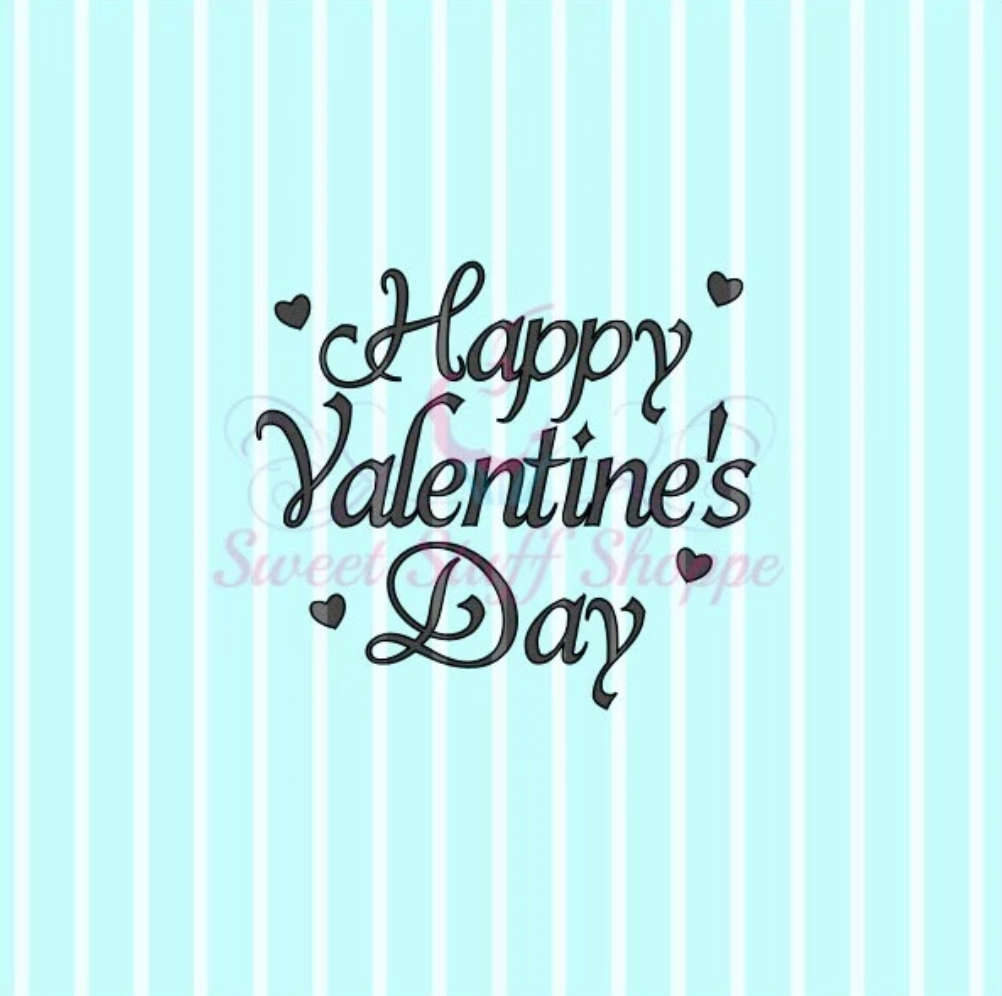 HAPPY VALENTINES Day Silk Screen, Cookie Silk Screen, Silk Screen Cookie Stencil, Mesh Stencil, Cookie Stencil, Custom Silk Screen