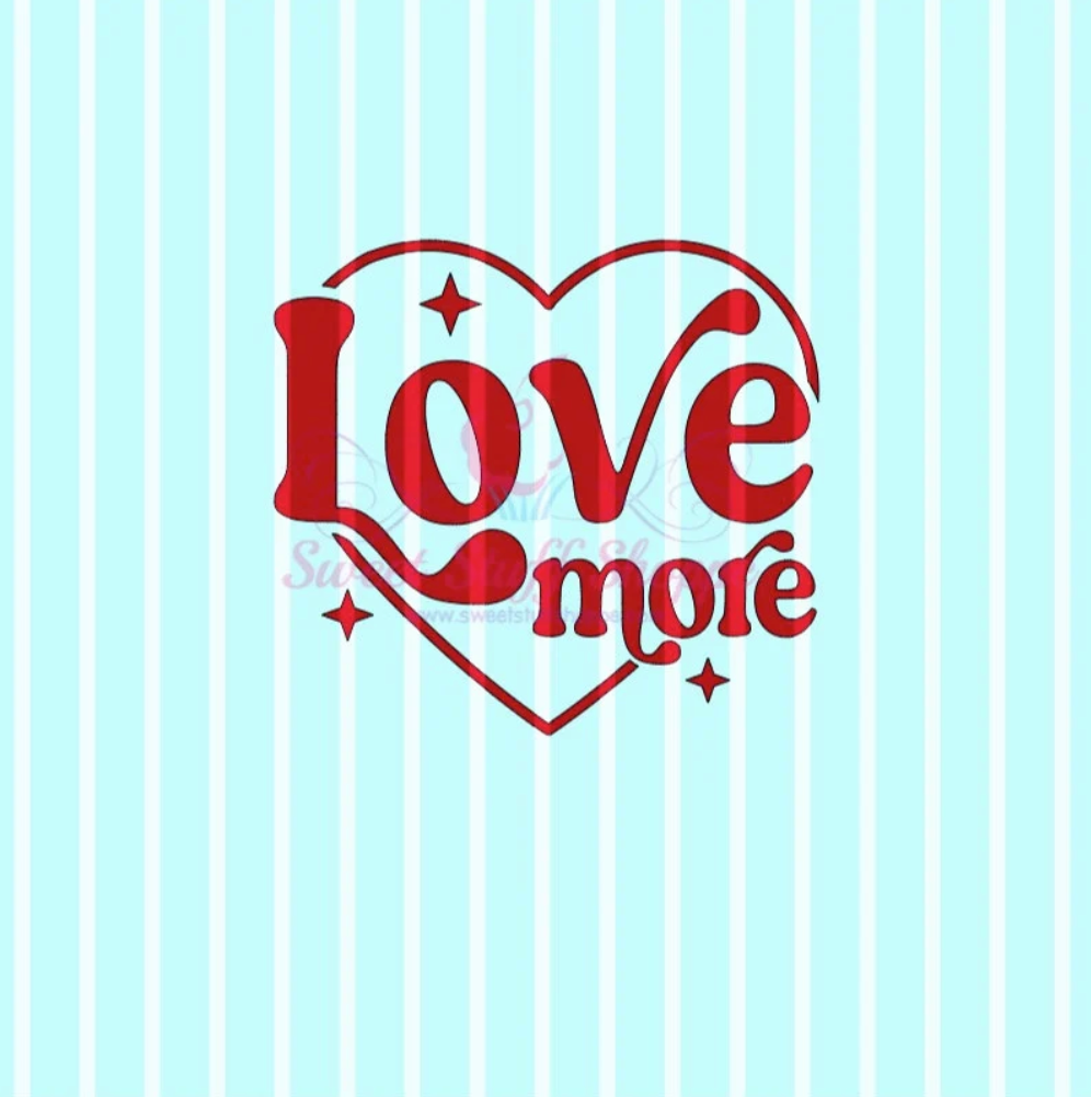 LOVE MORE, Cookie Silk Screen, Silk Screen Cookie Stencil, Mesh Stencil, Cookie Stencil, Custom Silk Screen