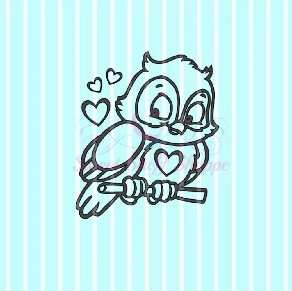 CUTE Owl PYO, Silk Screen, Matching Cutter Available, Cookie Silk Screen, Silk Screen Cookie Stencil, Cookie Stencil, Custom Silk Screen