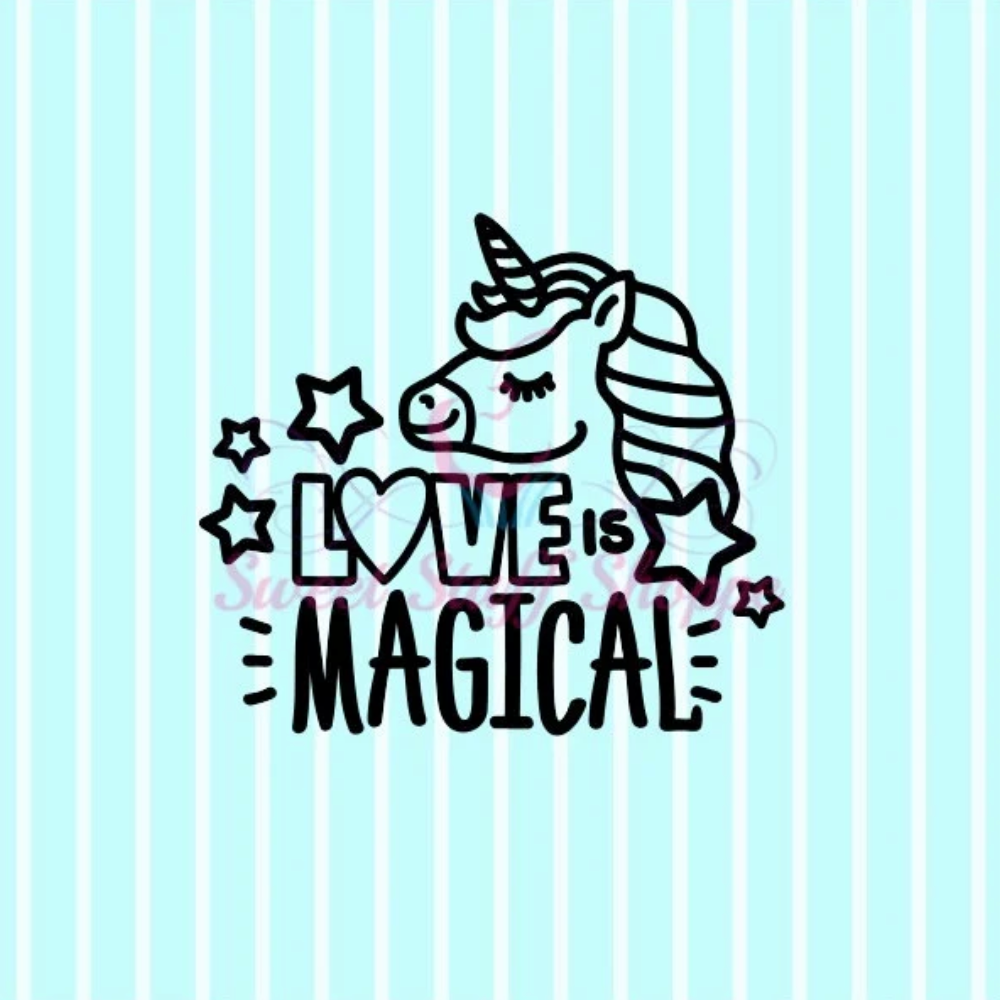 LOVE IS MAGICAL, Silk Screen, Cookie Silk Screen, Silk Screen Cookie Stencil, Mesh Stencil, Cookie Stencil, Custom Silk Screen