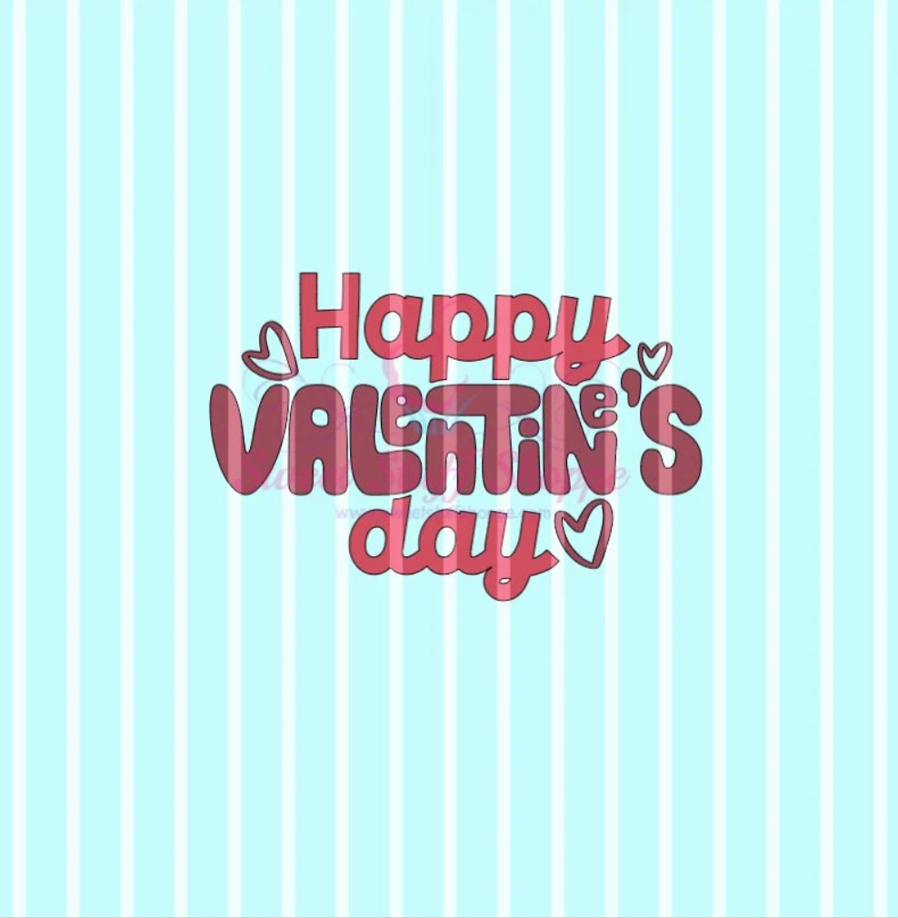 HAPPY VALENTINES DAY, Cookie Silk Screen, Silk Screen Cookie Stencil, Mesh Stencil, Cookie Stencil, Custom Silk Screen