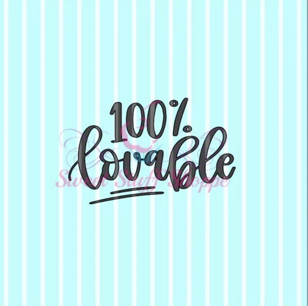 LOVABLE 100%, Silk Screen, Cookie Silk Screen, Silk Screen Cookie Stencil, Mesh Stencil, Cookie Stencil, Custom Silk Screen