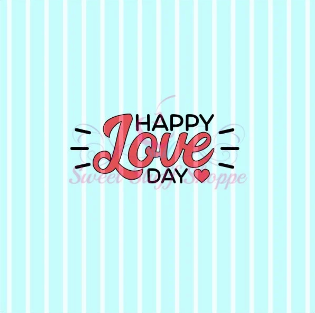 HAPPY LOVE DAY, Silk Screen, Cookie Silk Screen, Silk Screen Cookie Stencil, Mesh Stencil, Cookie Stencil, Custom Silk Screen