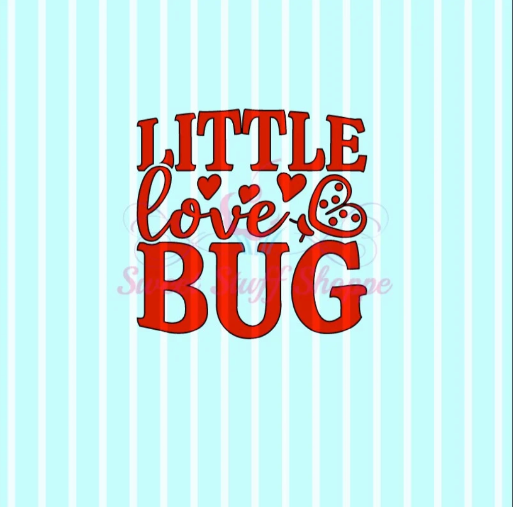 LITTLE LOVE BUG, Silk Screen, Cookie Silk Screen, Silk Screen Cookie Stencil, Mesh Stencil, Cookie Stencil, Custom Silk Screen