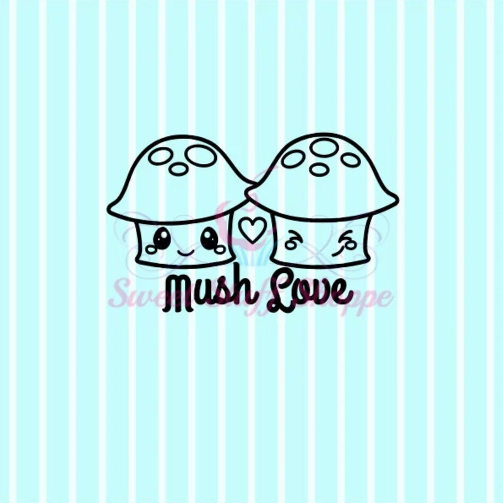 VALENTINE Mush LOVE PYO, Silk Screen, Cookie Silk Screen, Silk Screen Cookie Stencil, Mesh Stencil, Cookie Stencil,